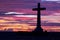 Catholic cross silhouette
