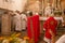 Catholic priests are seen celebrating mass for Santa Luzia in the city of Salvador, Bahia