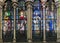 Catholic Saints - Stained Glass in Saint Severin church, Paris