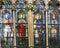 Catholic Saints - Stained Glass in Saint Severin church, Paris