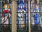 Catholic Saints - Stained Glass in Saint Severin church, Paris