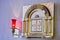 Catholic tabernacle with ligth representin presence of God