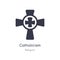 catholicism icon. isolated catholicism icon vector illustration from religion collection. editable sing symbol can be use for web