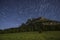 Catinaccio and star trails at the moonlight, Karerpass - Dolomiti