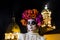 Catrina in a Mexican Town for the day of the dead