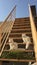 Cats enjoying at stairs