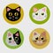 Cats icons set