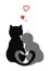 Cats in love