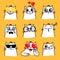 Cats mood emoji