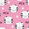 Cats and paws pattern
