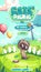 Cats picnic loading screen with cute funny brown cat