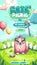 Cats picnic loading screen with cute funny fat cat