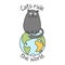 Cats rule the world - funny text quotes and kitty pet