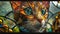 Cats Stained Glass Cats Adorable Pet Art