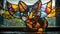 Cats Stained Glass Cats Adorable Pet Art