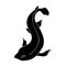 Catshark icon in black style isolated on white background. Sea animals symbol stock vector illustration.