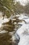 Catskills Winter Stream Reflections