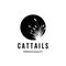 cattails logo design vintage illustration minimalist premium quality