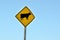 Cattle crossing - Road sign