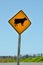 Cattle crossing - Road sign