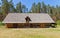 Cattle shed with cart shed in Ethnographic Open-Air Museum of La