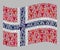 Cattle Waving Norway Flag - Mosaic with Cow Icons