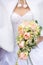 Caucasian bride close-up