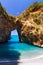 Caucasian brown woman swimming in the Mediterranean sea