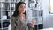 Caucasian Businesswoman Working With Tablet Pc In Office