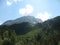 Caucasus landscape mountain snow rocks