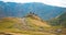 Caucasus mountains, ancient Gergeti Trinity church