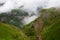 Caucasus mountains next to Gudauri ski resort in the Republic of