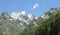 Caucasus mountains summertime. The Dombai mountain landscape