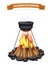 Cauldron With Bonfire Composition