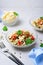 Cauliflower Mung Bean and Bell Pepper Salad, Vegan Food