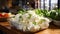 Cauliflower in plastic bowl