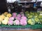 Cauliflower, vegetables, in the world-famous Union Square Greenmarket in New York City