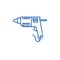 Caulk gun,glue gun line icon concept. Caulk gun,glue gun flat  vector symbol, sign, outline illustration.