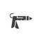 Caulk gun icon vector