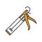 Caulking gun color icon