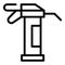 Caulking gun icon, outline style