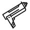 Caulking tool icon, outline style