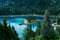 Caumasee lake near Flims, Switzerland.