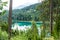 Caumasee in Switzerland lake with turquoise water