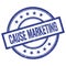 CAUSE MARKETING text written on blue vintage round stamp