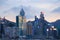 the Causeway Bay skyline panorama, Hong Kong 14 Oct 2021