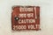 Caution 25000 high voltage safety warning sign in a clear and straight instructions to communicate at work with everyone for