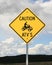 Caution ATV sign