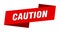 caution banner template. caution ribbon label.