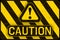 Caution Banner. Yellow and Black Safety Background. Warning Wallpaper